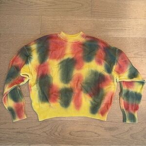 UO Ecote Colorful Tie-Dye 100-% cotton sweater
